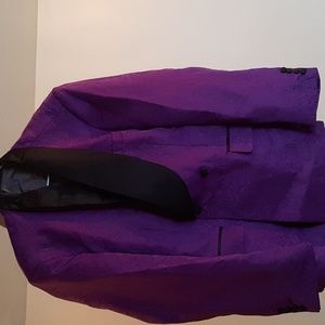 NWOT Purple tuxedo jacket